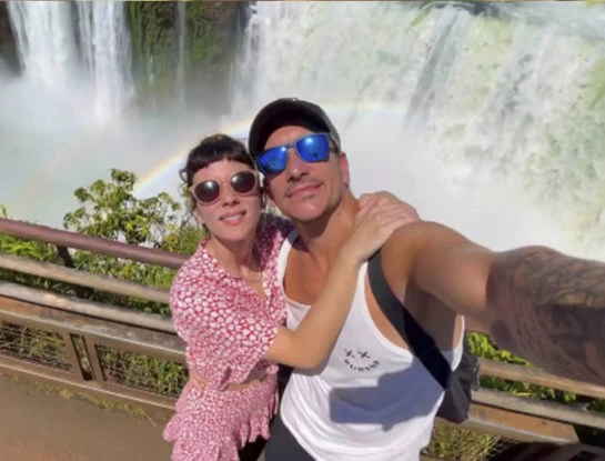 Las fotos del viaje soñado de Nico Vázquez y Gimena Accardi a las Cataratas del Iguazú