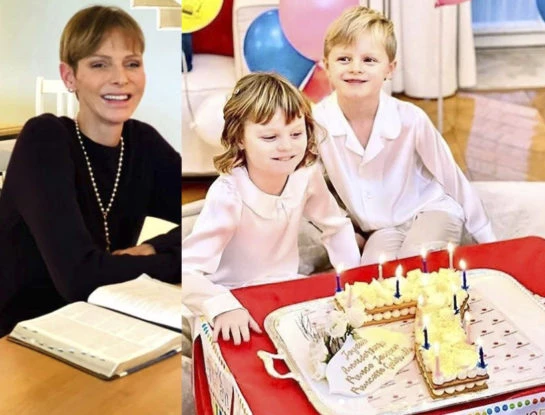 Desde la clínica donde está internada, Charlene rompió el silencio para saludar a sus hijos por su cumpleaños