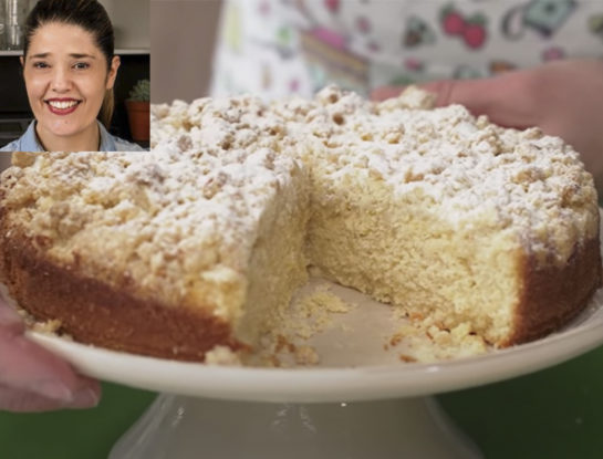 La receta de la torta crumble de limón de Isabel Vermal