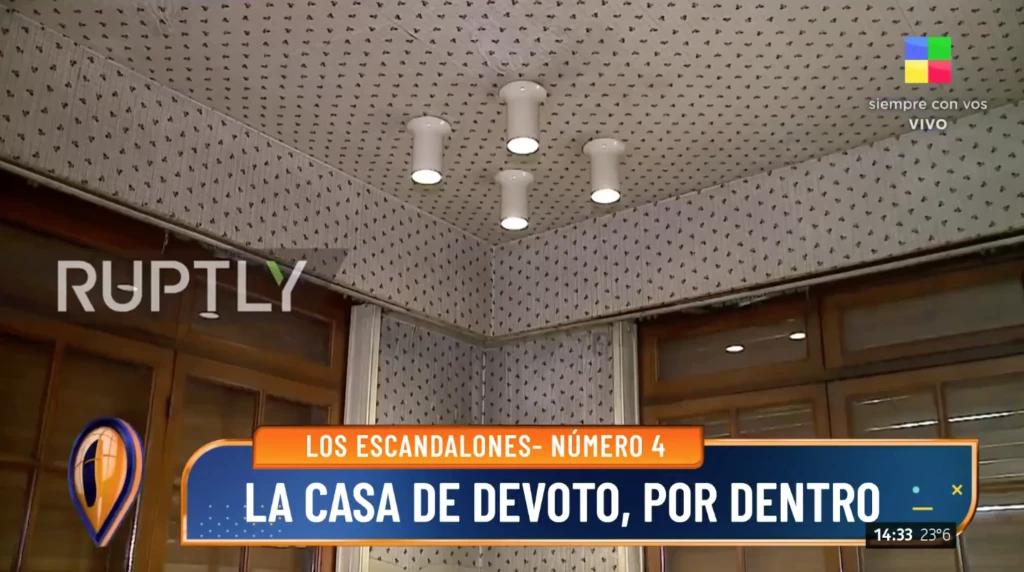 empapelados dormitorio casa de Maradona