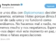 el tweet de Pampita en el que anunció la separación de Mónaco