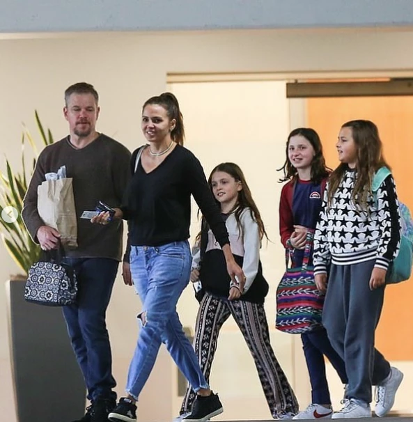 Matt Damon y Luciana Barroso