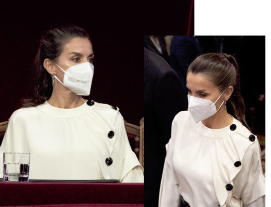 Letizia Ortiz apuesta a la dupla de moda más antigua y luce su silueta más lady