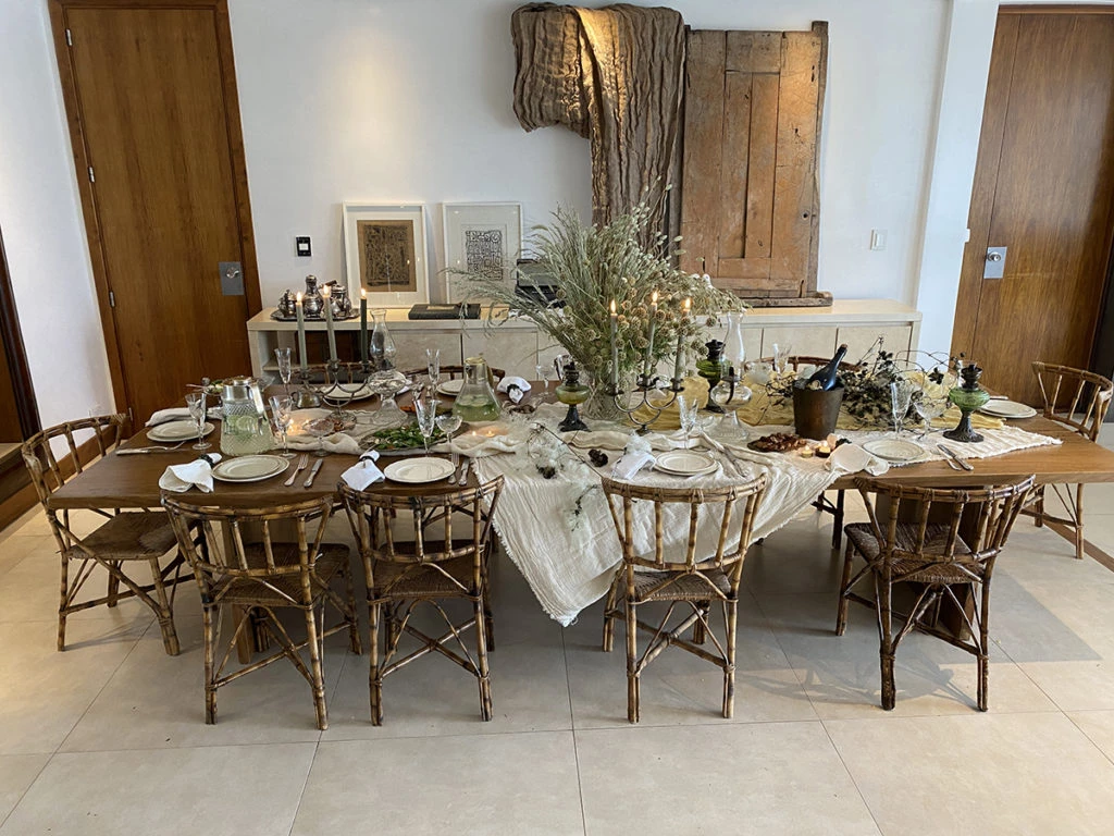 La mesa de Mercado Don Toto. 