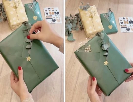 Fácil y original: el truco para envolver y decorar tus regalos de Navidad con mucha onda