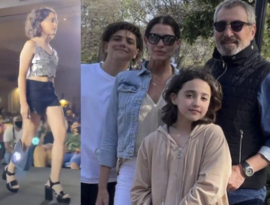 Lola Vila, la hija de Pamela David y Daniel Vila, debutó como modelo