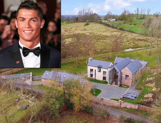 Recorrido deco por la mansión de Cristiano Ronaldo en las afueras de Manchester: está repleta de lujos y sigue un estilo rústico moderno