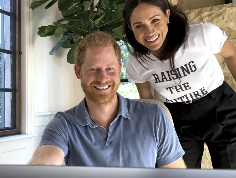 Meghan y HArry en su casa
