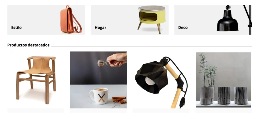 Una tienda de objetos de diseño con lo mejor del programa "Impulsar Diseño 2021". 