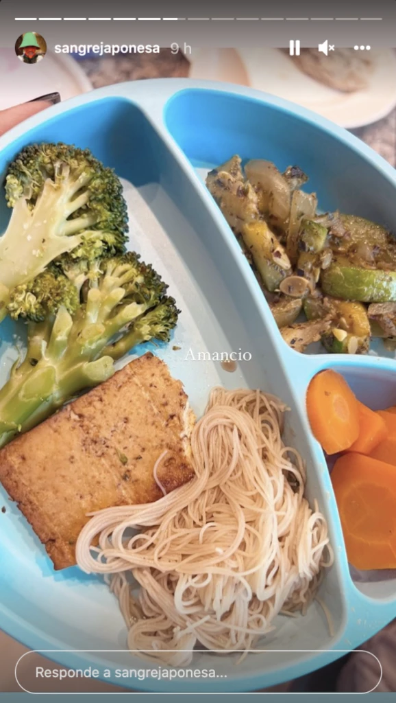 Vianda vegana que la China Suárez le preparó a Amancio