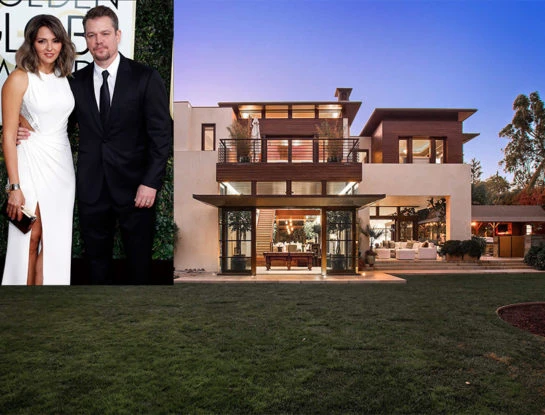 Así es la increíble mansión de Matt Damon en Los Angeles: tiene 7 habitaciones, 10 baños y una deco fabulosa