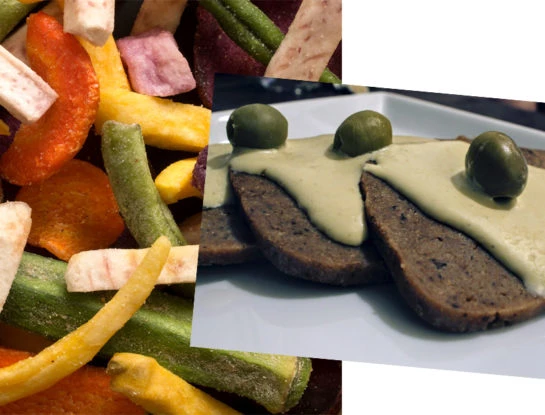 Menú de Navidad vegano y delicioso: vitel toné con chips de verdura