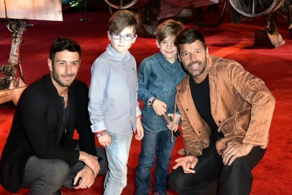 Ricky Martin y familia