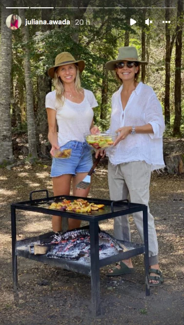juliana awada y carola del bianco en la patagonia
