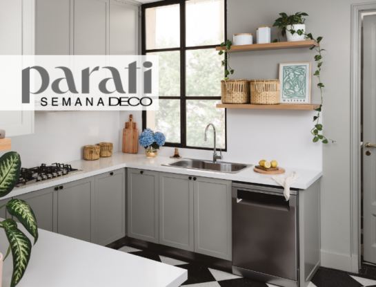 Sumarle onda y estilo a una cocina clásica (el truco está en la grifería de diseño)