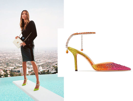 Hailey Baldwin le da vida a la nueva colección atrevida y glamorosa de Jimmy Choo