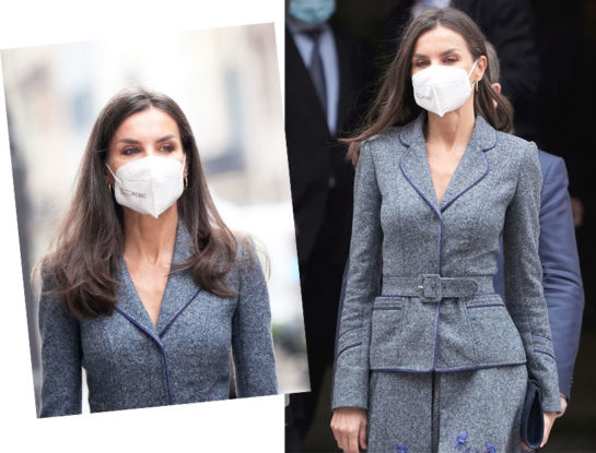 Letizia  adopta su traje favorito y para sorpresa nuestra ¡tiene pollera!