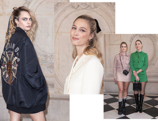 Cara Delevingne, Beatrice Borromeo y las hermanas Ferragni fueron las invitadas más estilosas al desfile de Dior
