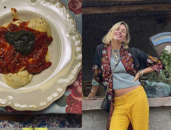 Dolores Barreiro preparó sorrentinos con cuatro quesos junto a su hija Indra y pasó la receta