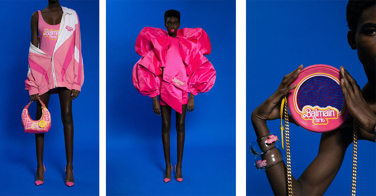 Balmain rinde homenaje a la icónica muñeca Barbie y crea una colección ...