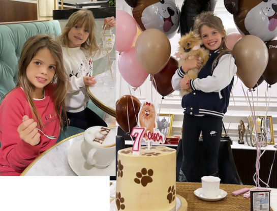 Las fotos del cumpleaños de Francesca: la hija de Wanda Nara y Mauro Icardi cumplió 7 años, hubo torta temática, globos y una salida a merendar