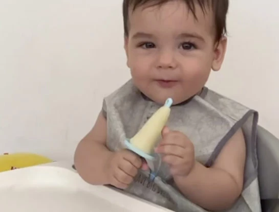 La saludable receta de helado de leche materna de Juana Repetto: se lo prepara a Belisario para calmar el dolor de la dentición