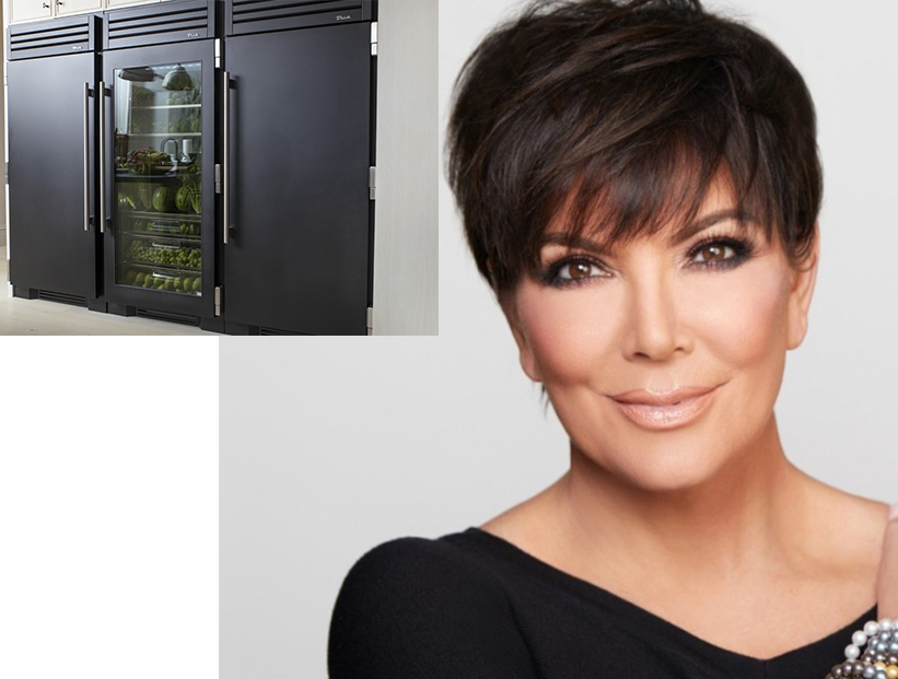 Kris Jenner mostró su elegante heladera y no vas a poder creer todo lo que tiene