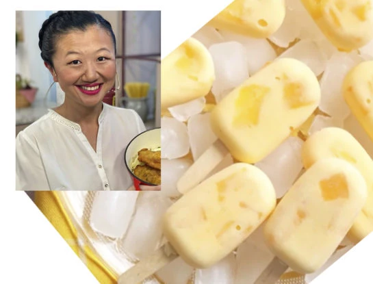 La receta de helado de durazno de Karina Gao que se hace con 2 ingredientes