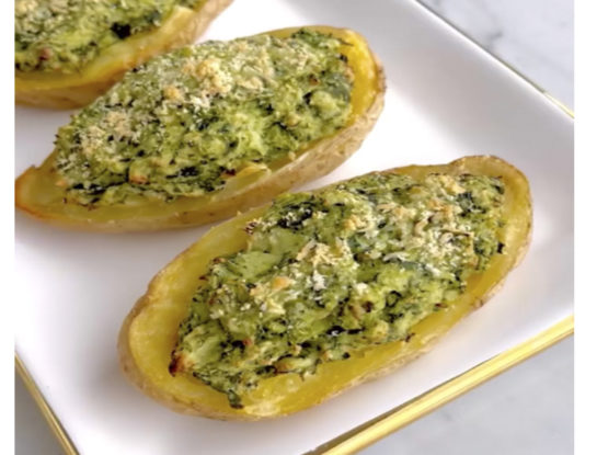 La receta económica: papas gratinadas con espinacas