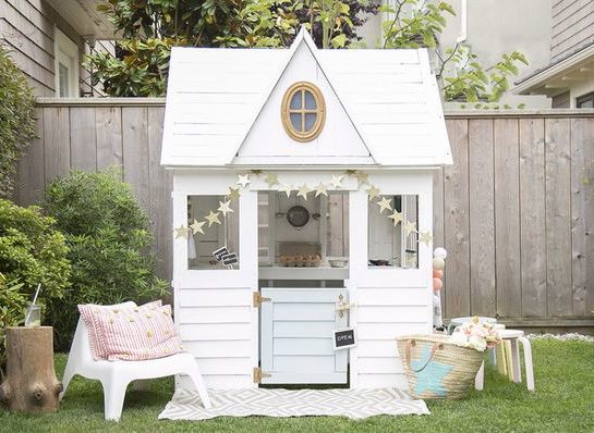 Las mejores ideas para armar y decorar casitas infantiles de madera en el patio o jardín