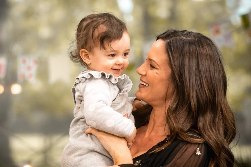 Paula y su hija más pequeña Filipa