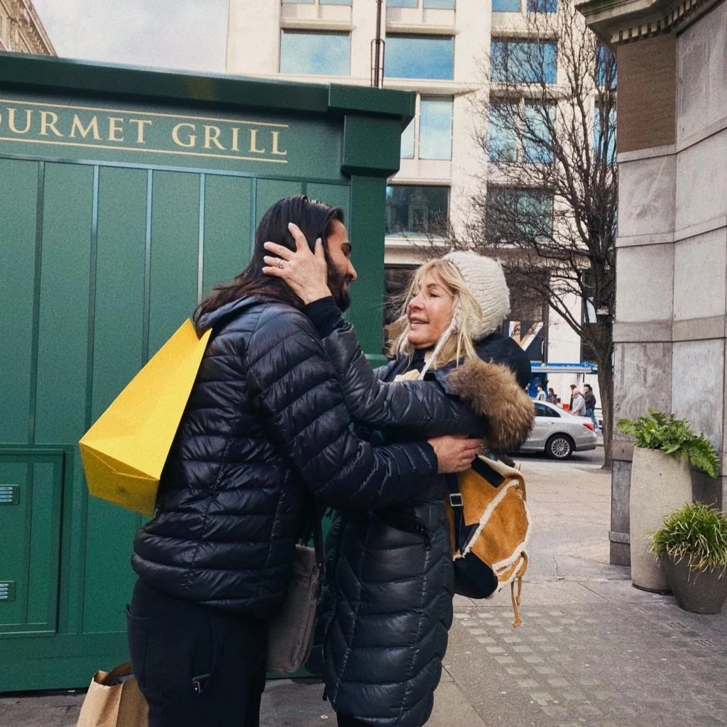 Cris Morena y Franco Giordano en Nueva York