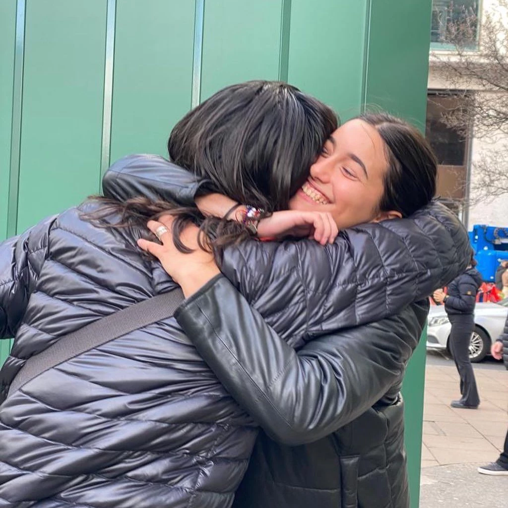 Cris Morena y Franco Giordano en Nueva York