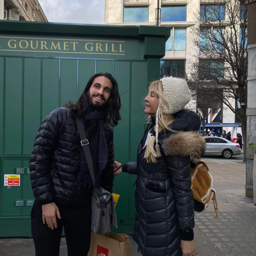 Cris Morena y Franco Giordano en Nueva York
