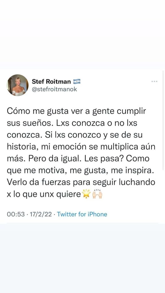 Post inspirador de Stef Roitman