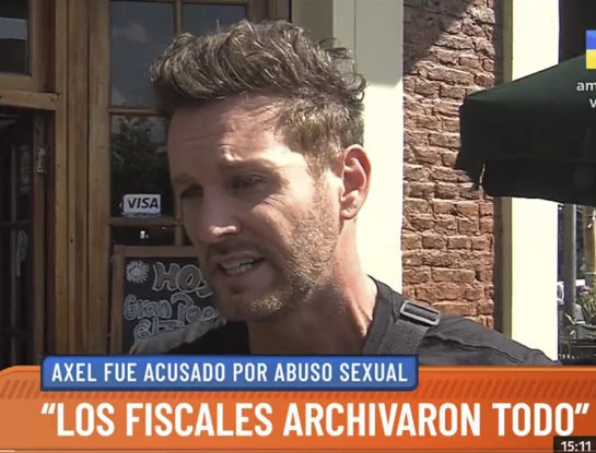 Axel habló por primera vez de la denuncia por abuso sexual en su contra