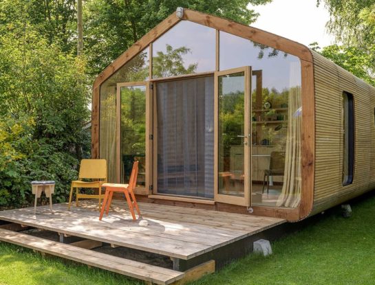 Esta casa prefabricada hecha con cartón reciclado es símbolo de arquitectura y diseño sostenible