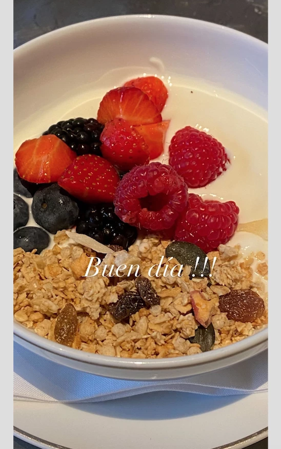 Desayuno saludable de Juliana Awada
