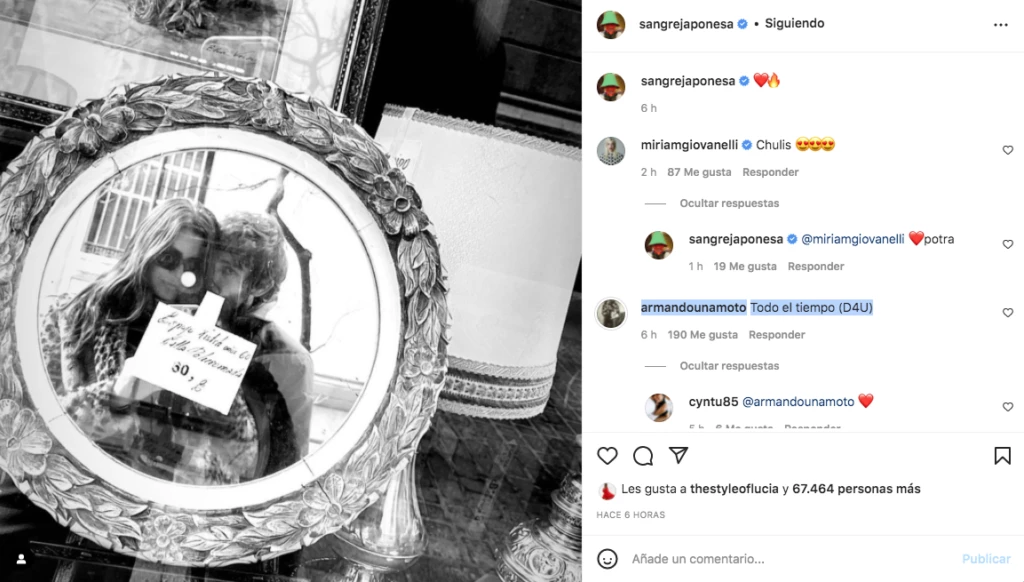 CHINA SUAREZ CON ARMANDO MENA NAVAREÑO