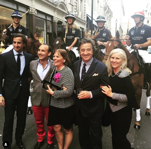 Gachi Ferrari con su esposo en Londres