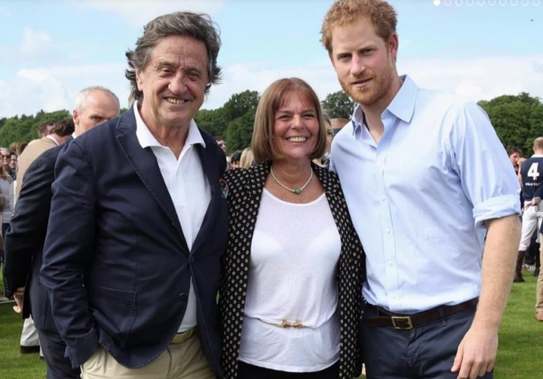 Gachi Ferrari, su marido y el príncipe Harry