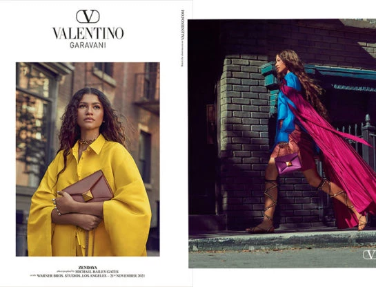 Zendaya, la protagoniza de Euphoria, fue elegida por Valentino para su nueva campaña