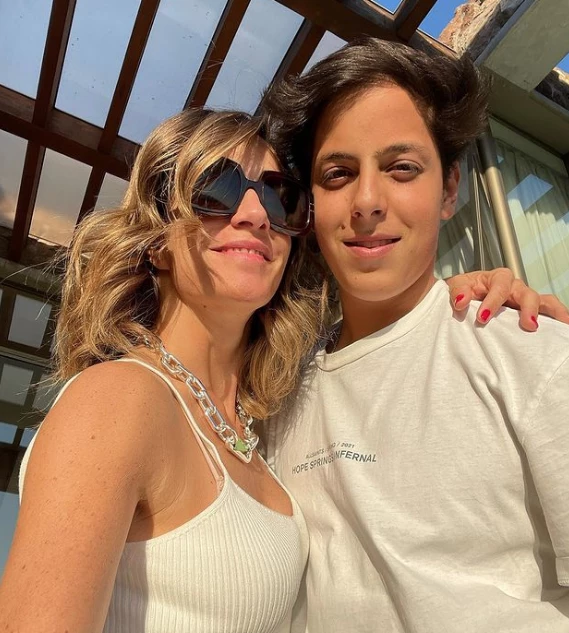 Diana Bolocco con su sobrino Máximo Menem. 