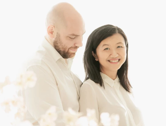 Karina Gao y su marido
