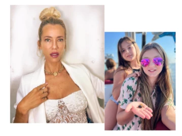 Nicole Neumann junto a sus hijas