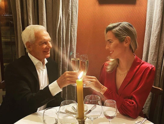 Eduardo y Elina Costantini celebraron sus primeros dos años juntos a puro amor: así fue la cena romántica que compartieron