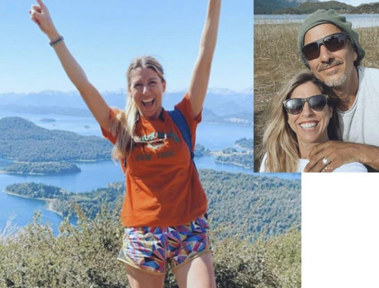 Las fotos de las divertidas vacaciones de Flor Bertotti y Federico Amador en la Patagonia: amor, paseos y chapuzones en el río Manso