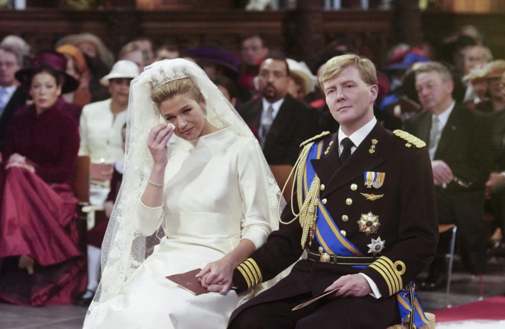 Máxima y Guillermo de Orange en el día de su boda