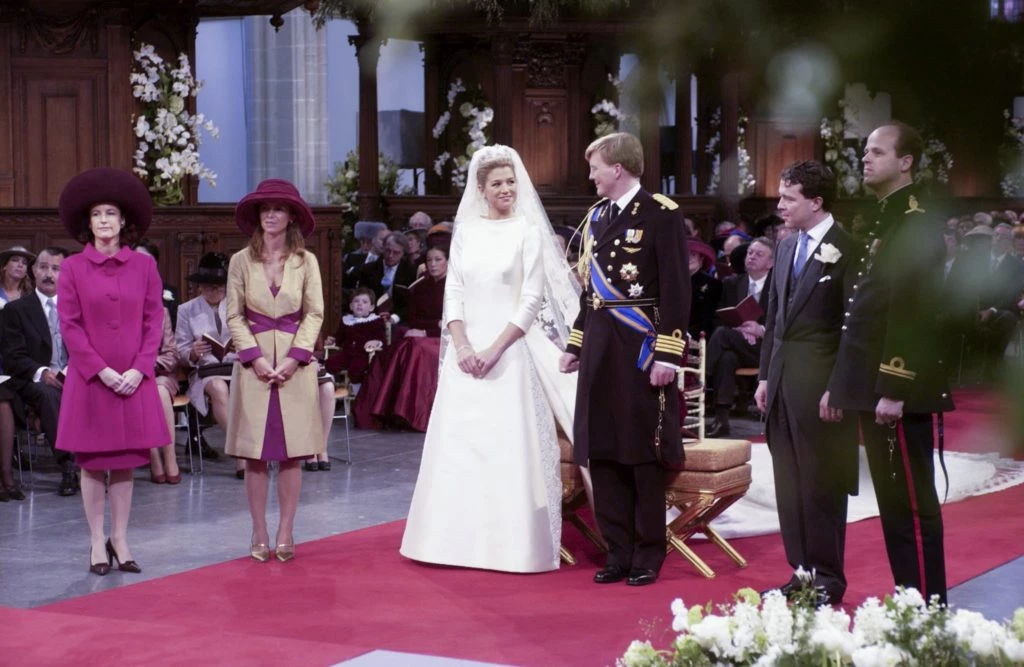 Máxima y Guillermo de Orange en el día de su boda