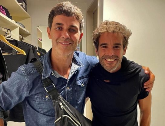 El inesperado reencuentro de los "hermanos Marquesi": Mariano Martínez fue a ver a Nicolás Cabré al teatro